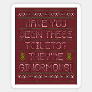 Ginormous Toilets Sweater Sticker